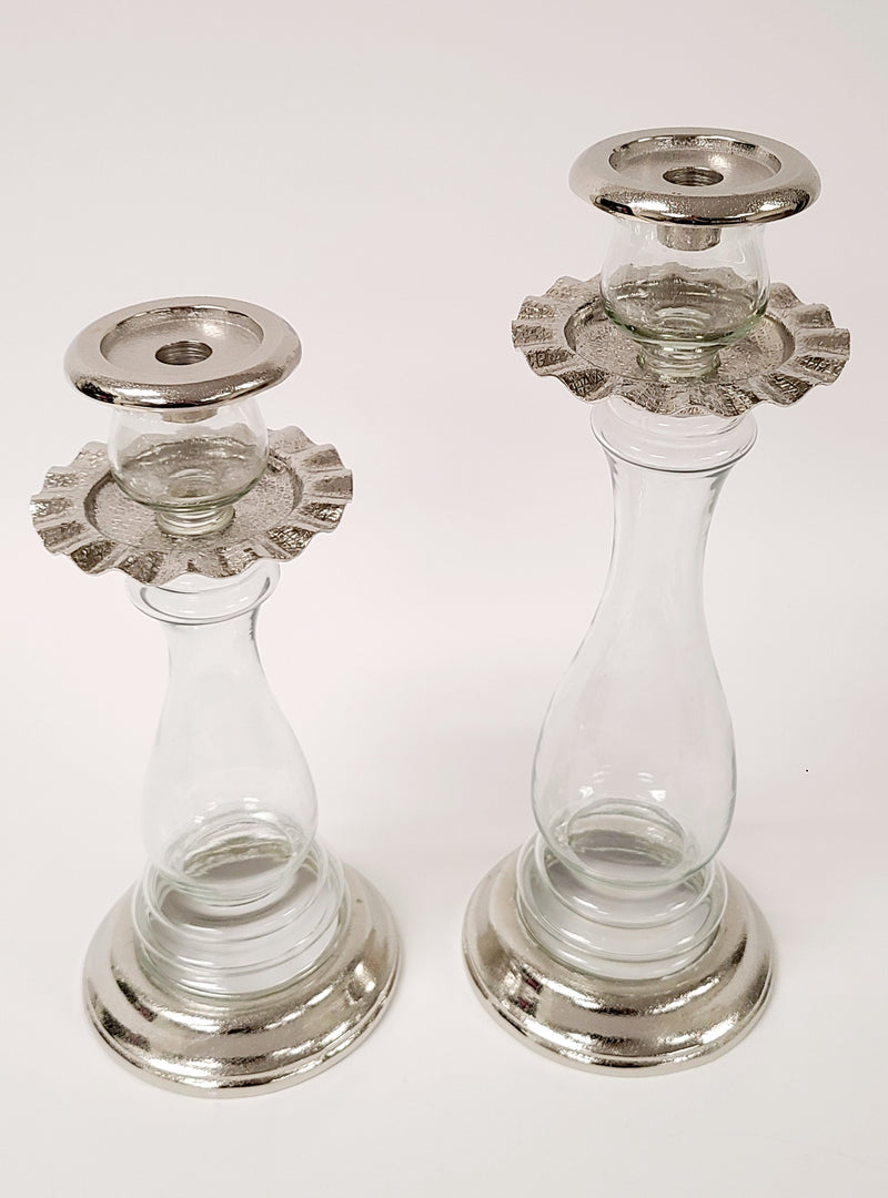 Rippled Candle Holders (2 Sizes, 2 Colors)