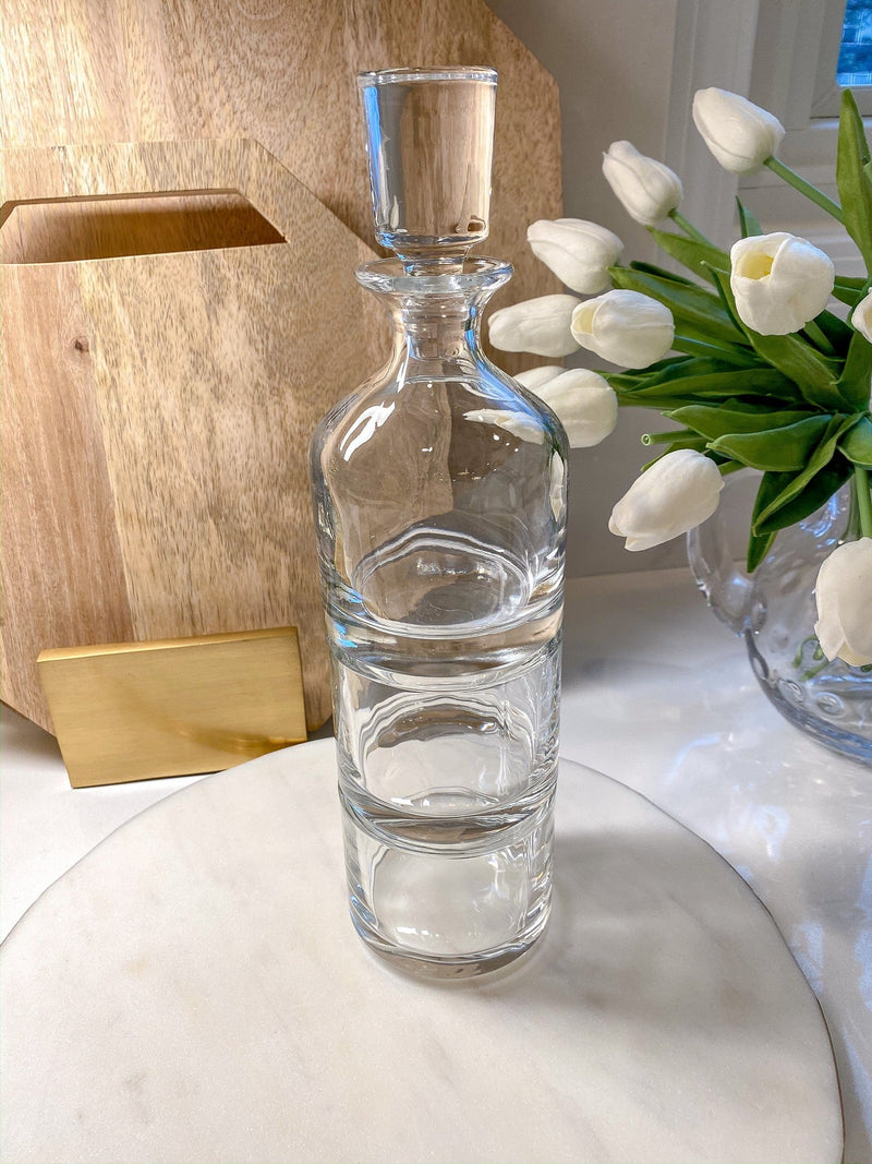 Stackable Glass Decanter w/ Glasses-Inspire Me! Home Decor