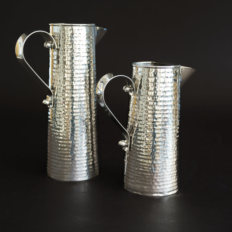 Silver Hammered Pitcher (2 Sizes)