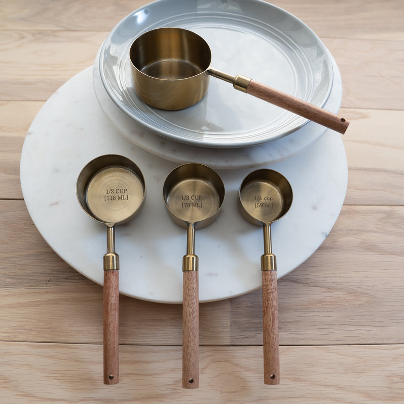 Measuring Cups with Wooden Handles
