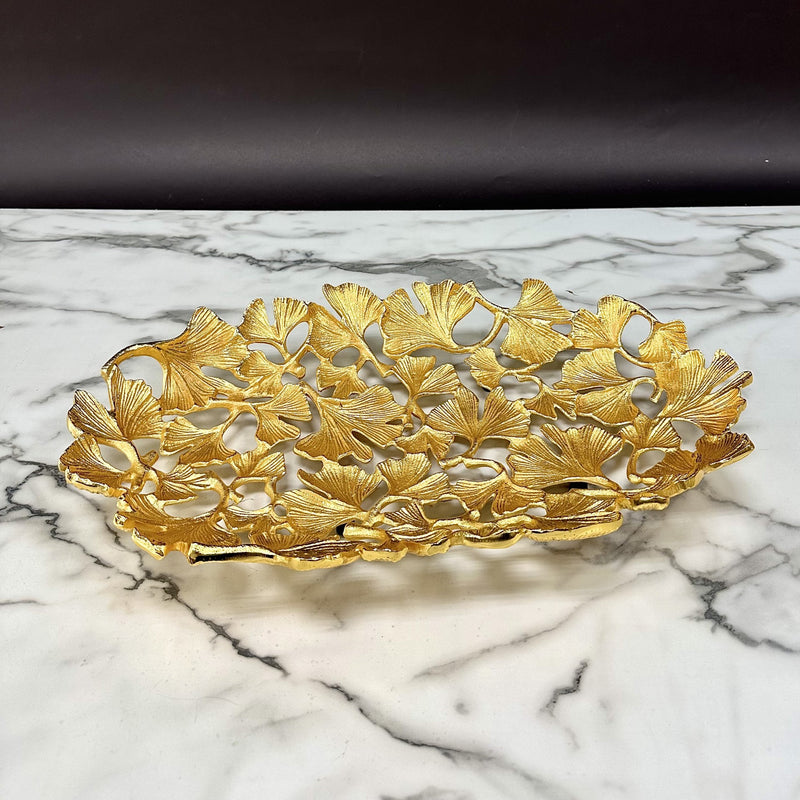 Gold Metal Leaf Bowl (2 Sizes)