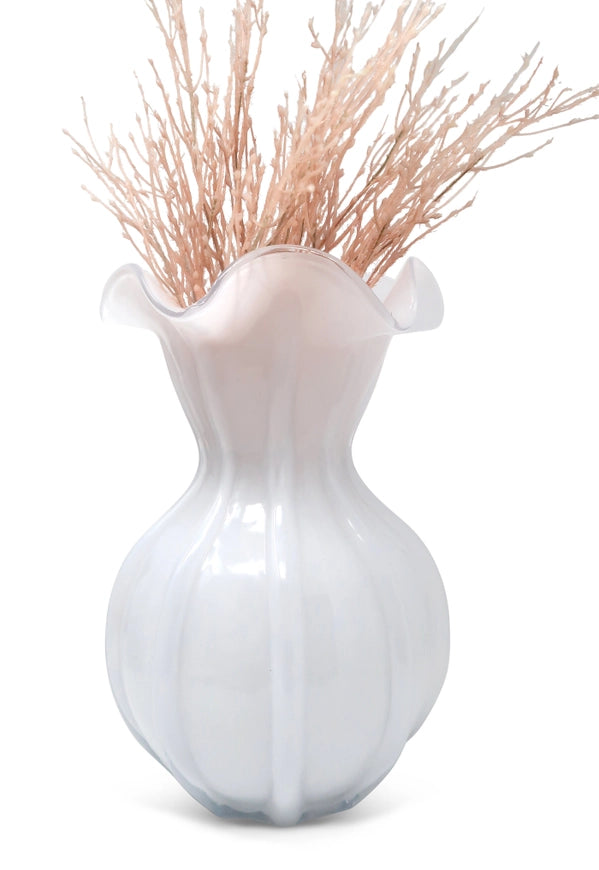 White Glass Vase (3 Sizes)