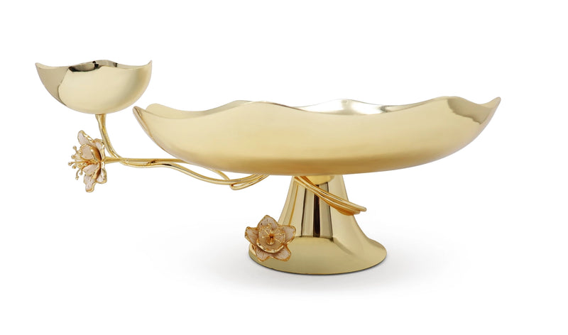 Cake Stand with Gold Base from The Celine Flower Collection
