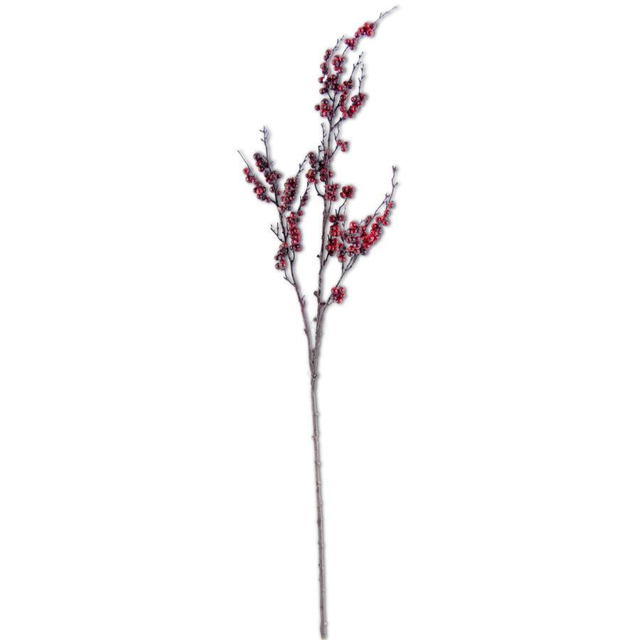 43" Burgundy Berry Branch - Set of 2