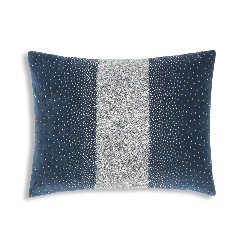 Crystal Navy Pillow
