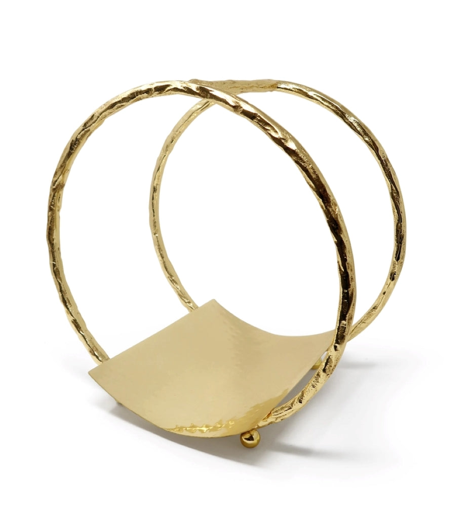 Gold Circle Magazine Rack