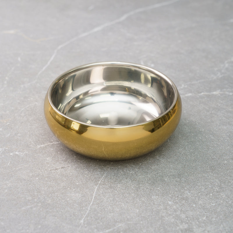 Gold & Silver Double Wall Bowl