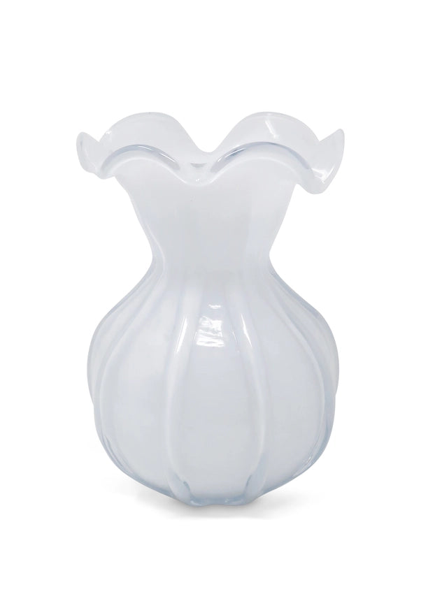 White Glass Vase (3 Sizes)