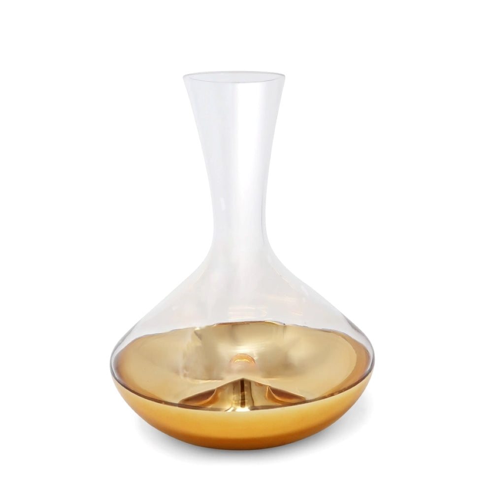 Decanter with Gold Dipped Bottom