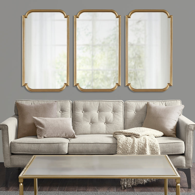 Gold Scalloped Wall Mirror
