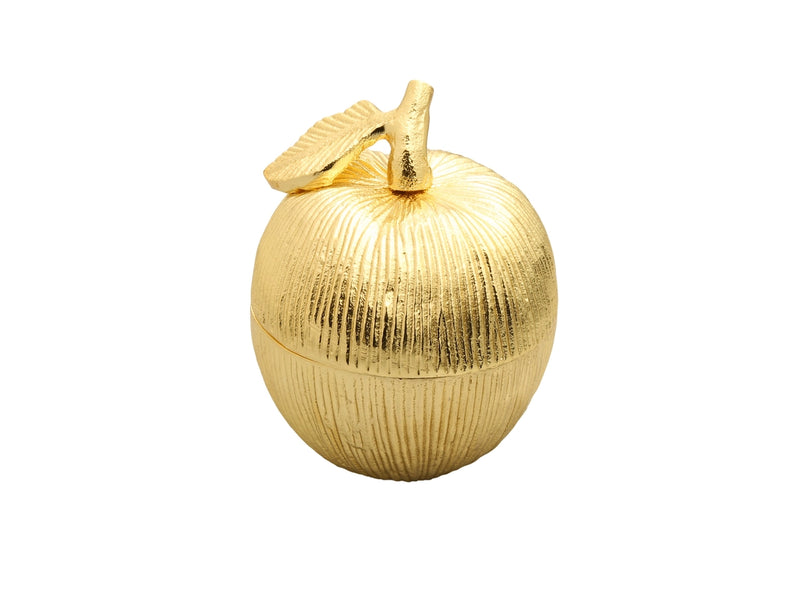 Gold Apple Honey Jar with Spoon