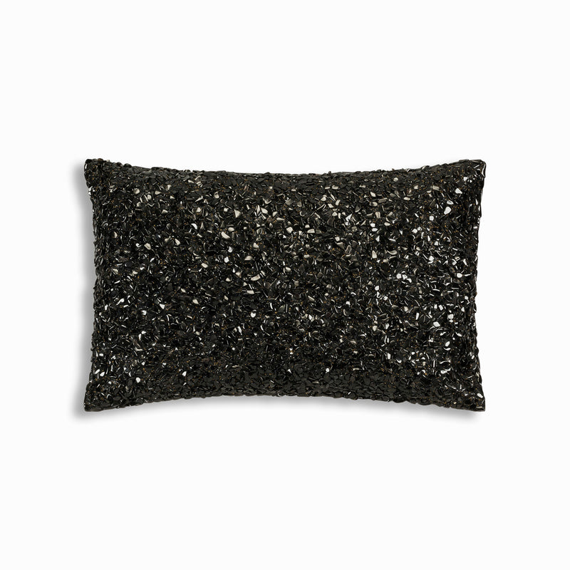 Alya Black Stone Embroidered Pillow
