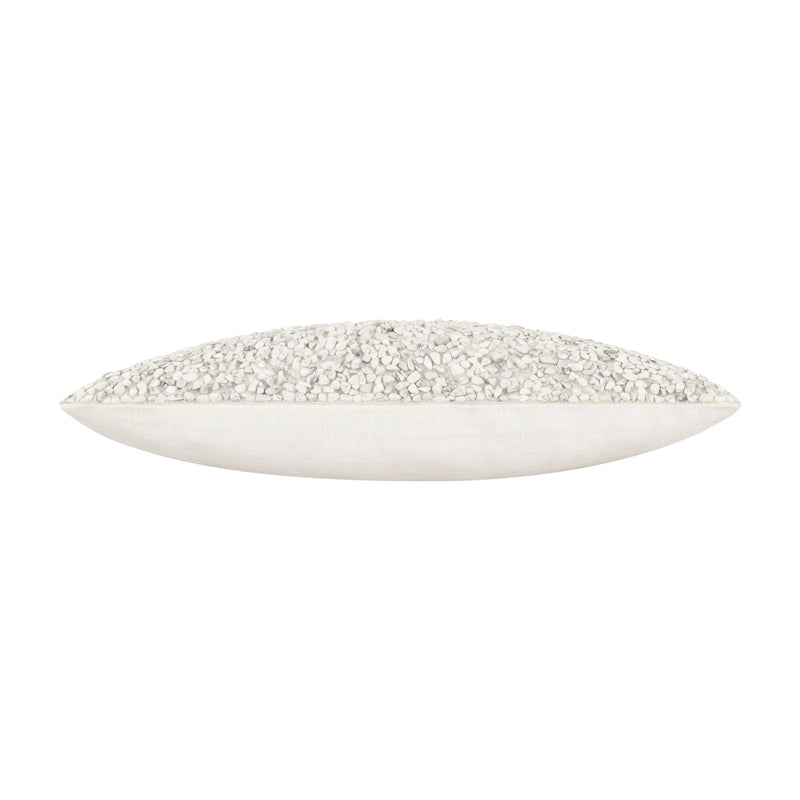 Alya Wheat Stone Embroidered Pillow