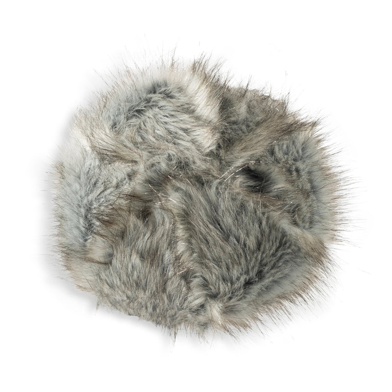 Aspen Grey Silver Fur Ball