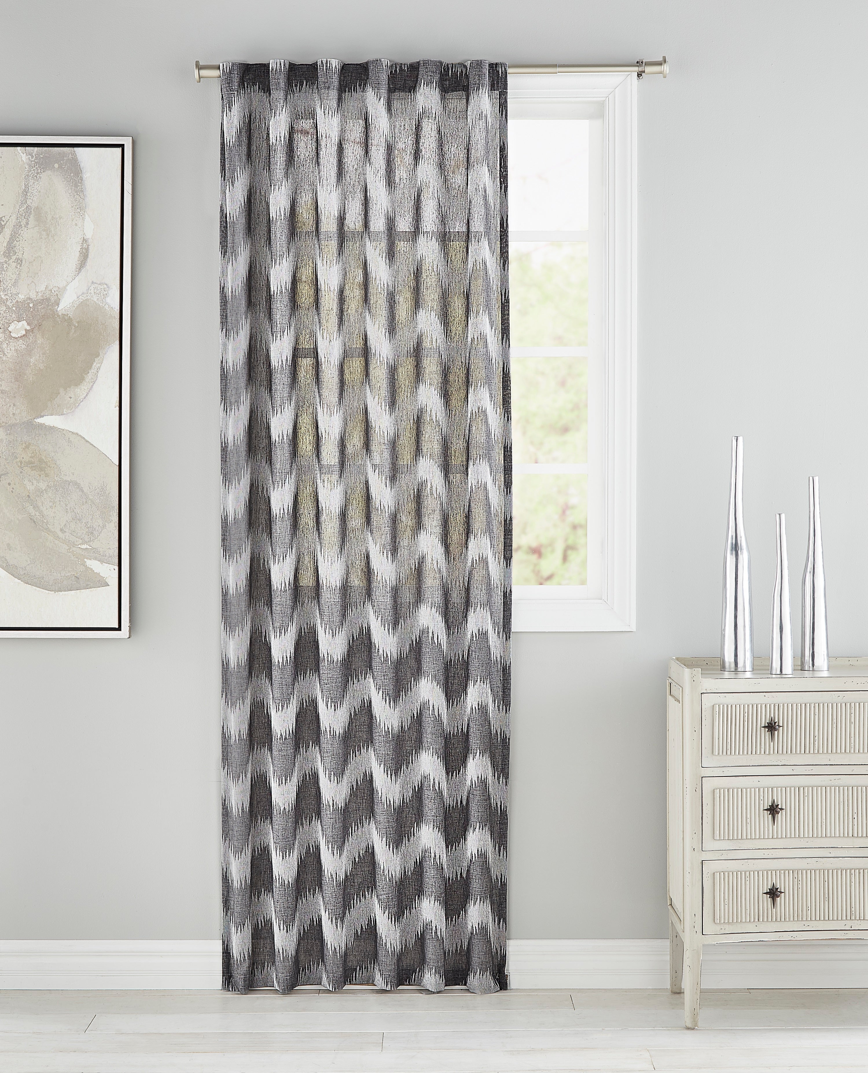 Aspen Grey Chevron Panel