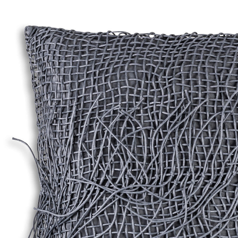 Atlas Grey Tassle Pillow