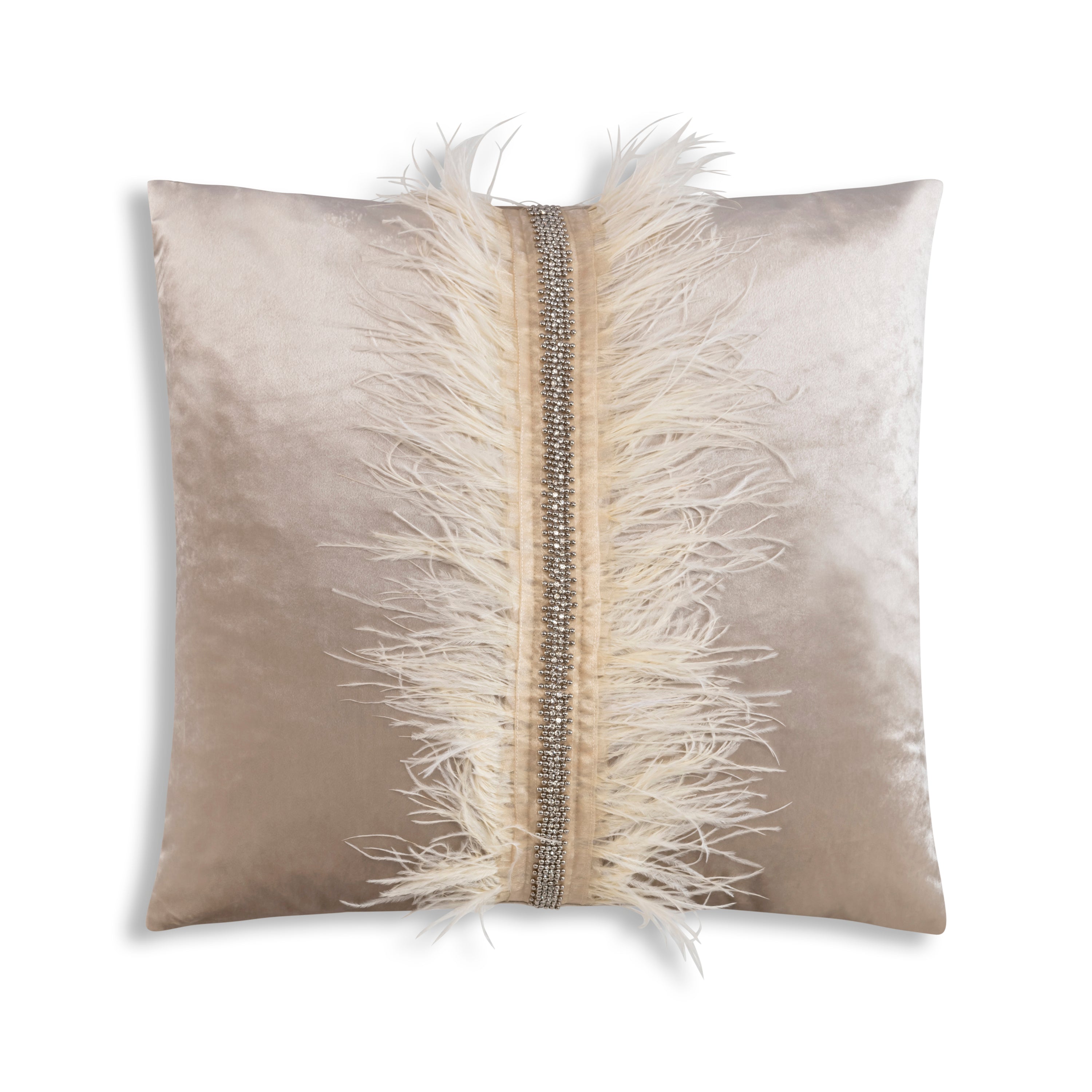 Ava Beige Velvet Pillow