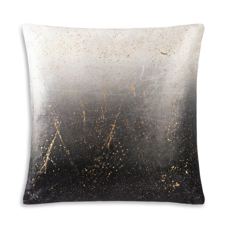 Ombre Black Speckled Pillow