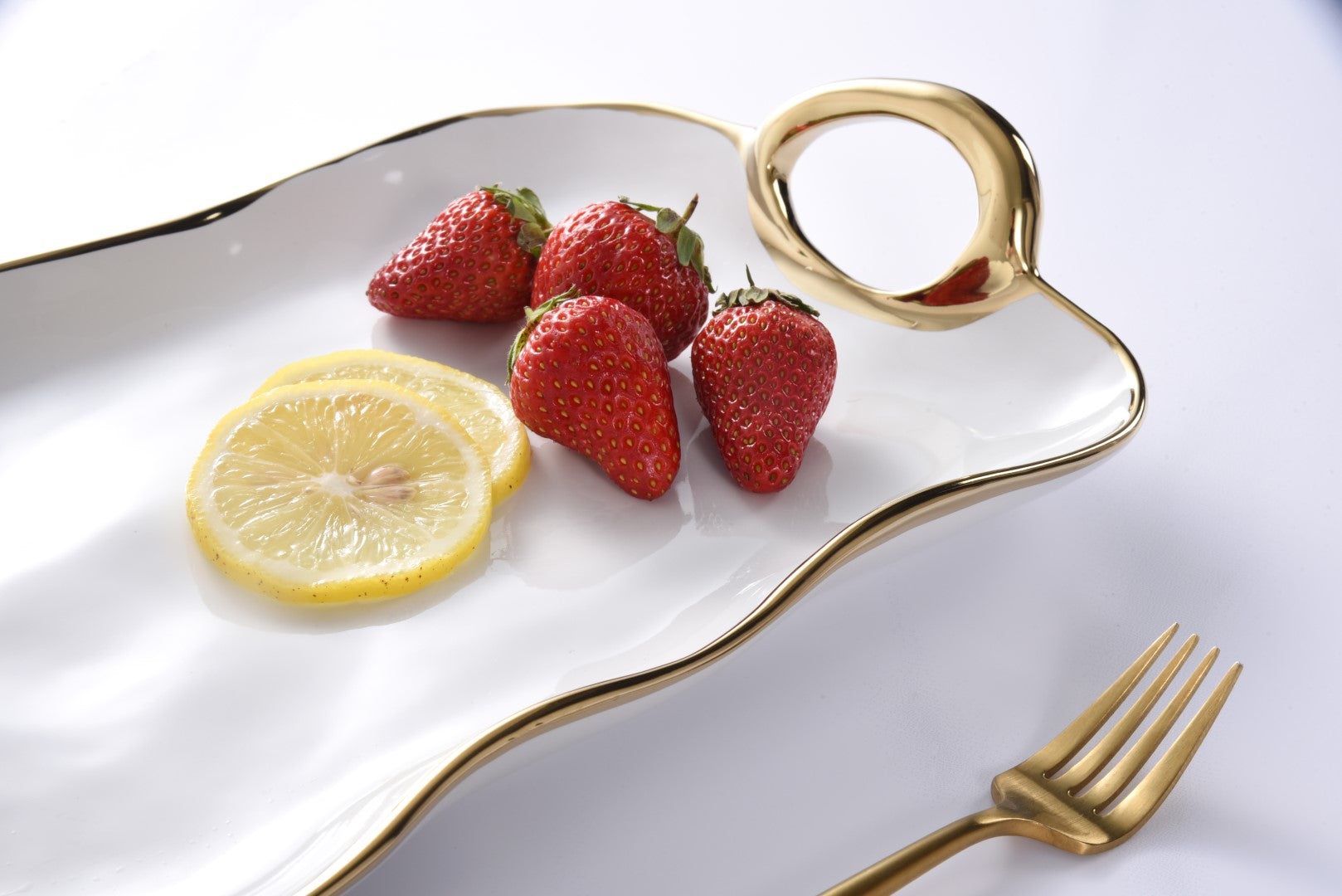 Golden Handles Small Platter