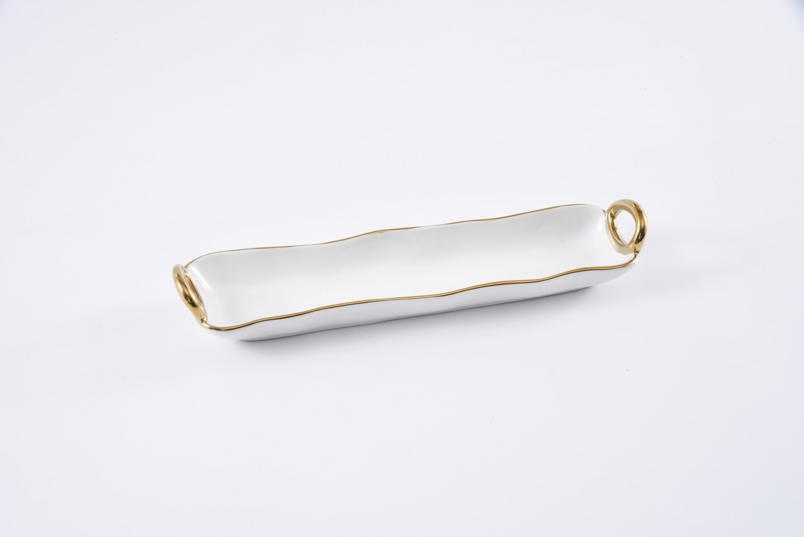 Golden Handles Cracker Tray