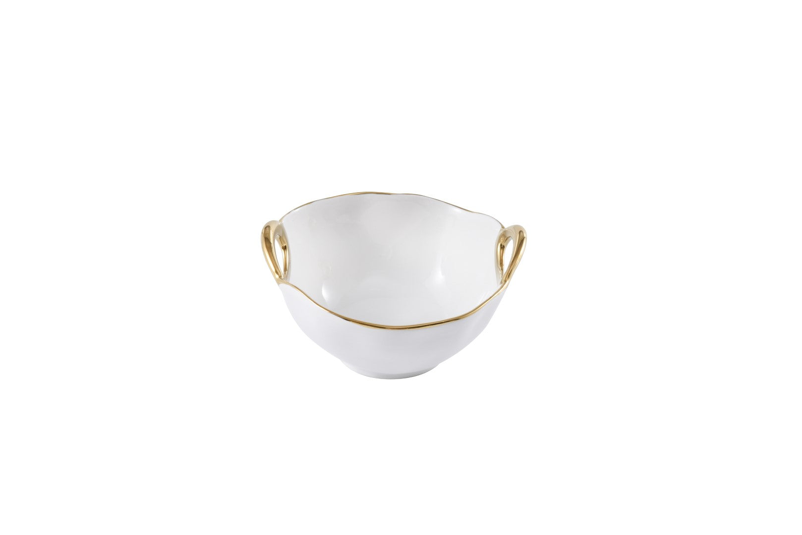 Golden Handles Snack Bowl