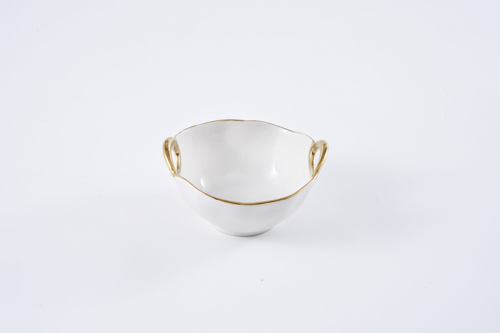 Golden Handles Snack Bowl