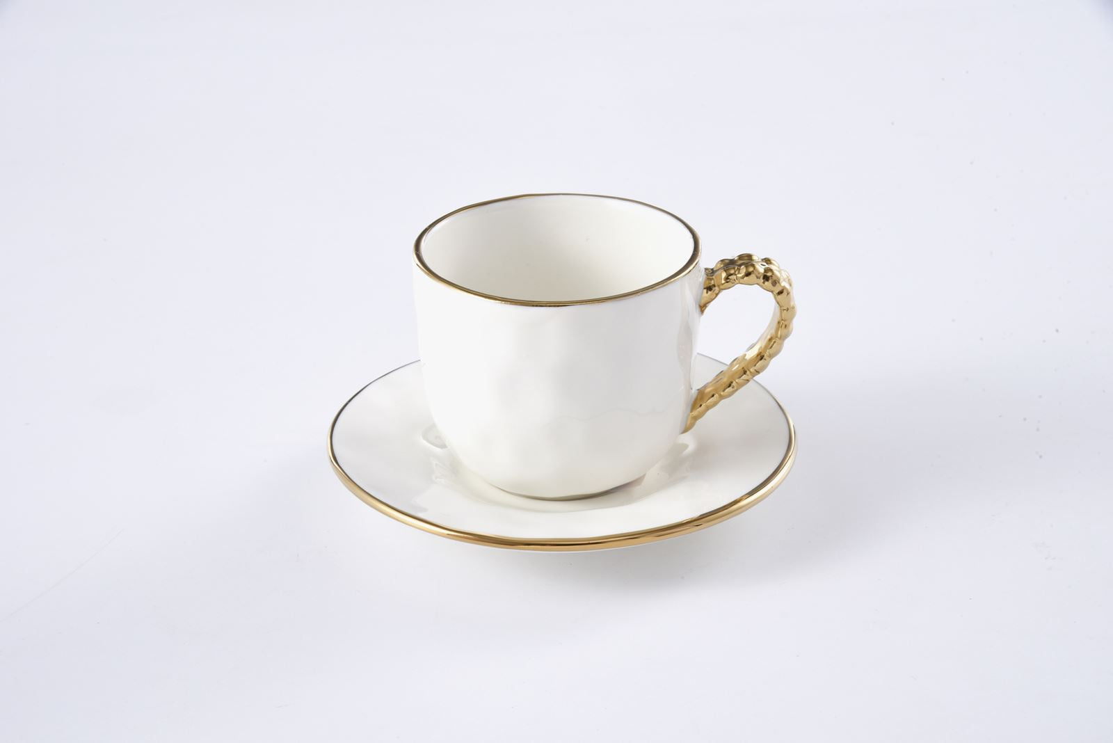 Gold Salerno Espresso Cup & Saucer