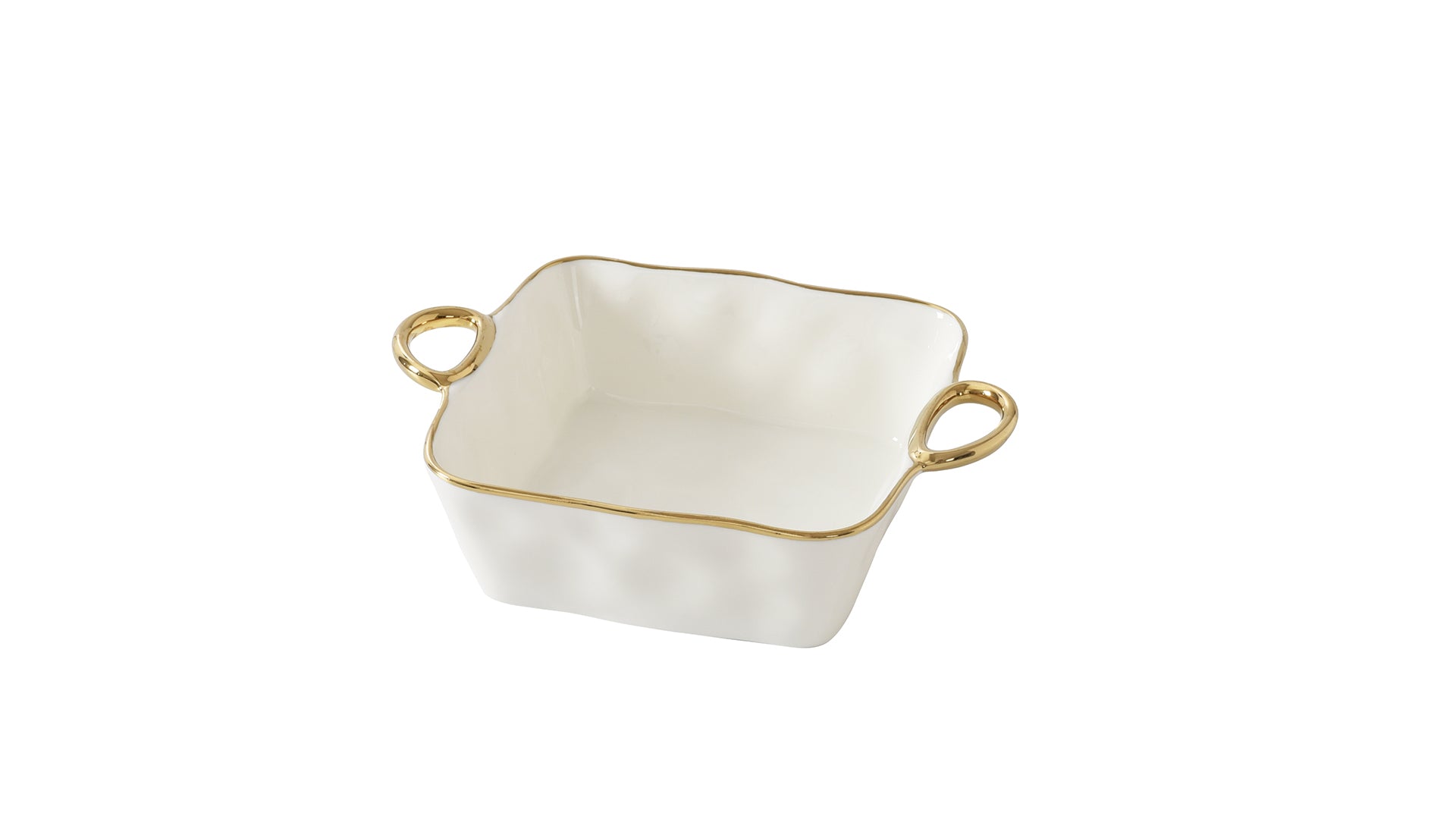 Golden Handles Square Baking Dish