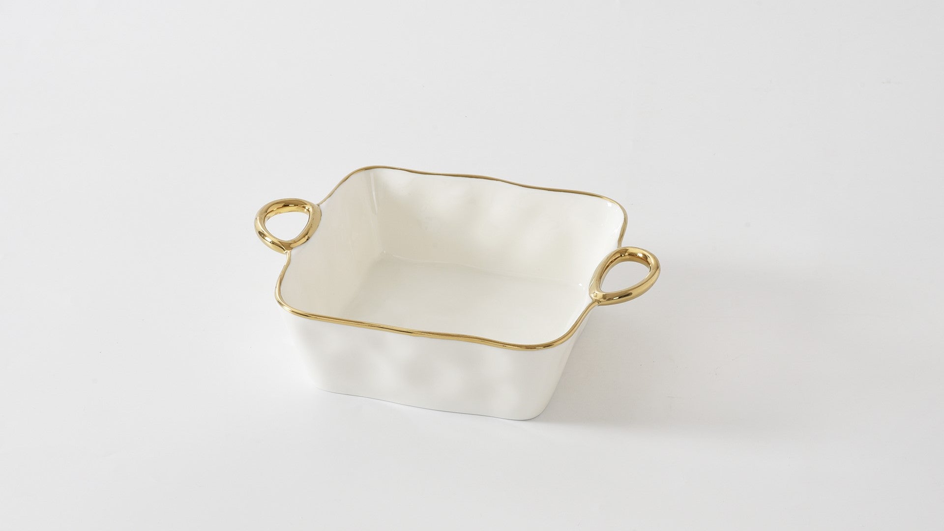 Golden Handles Square Baking Dish