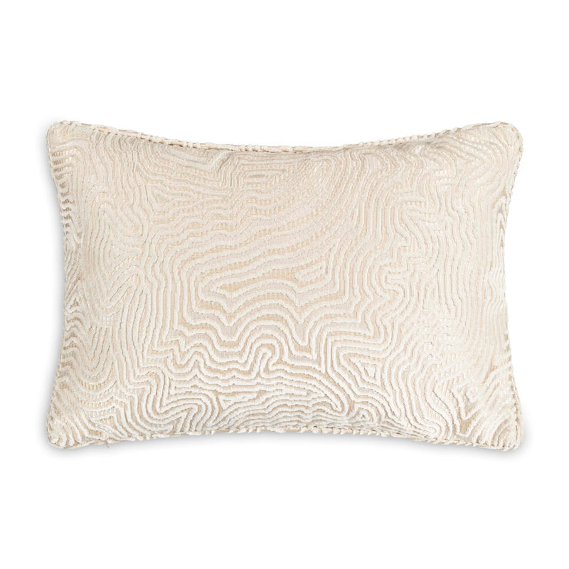 Castle Hill Wave Ivory Lumbar Pillow