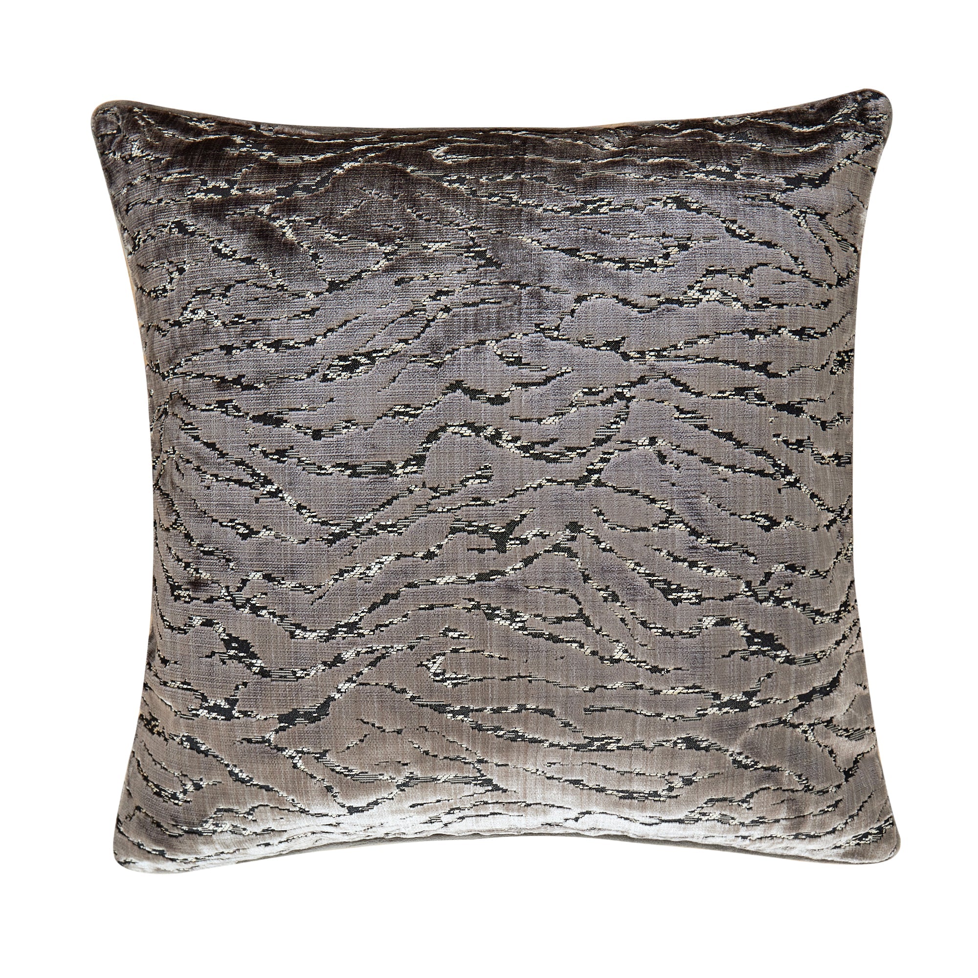 Grey Zebra Pattern Pillow