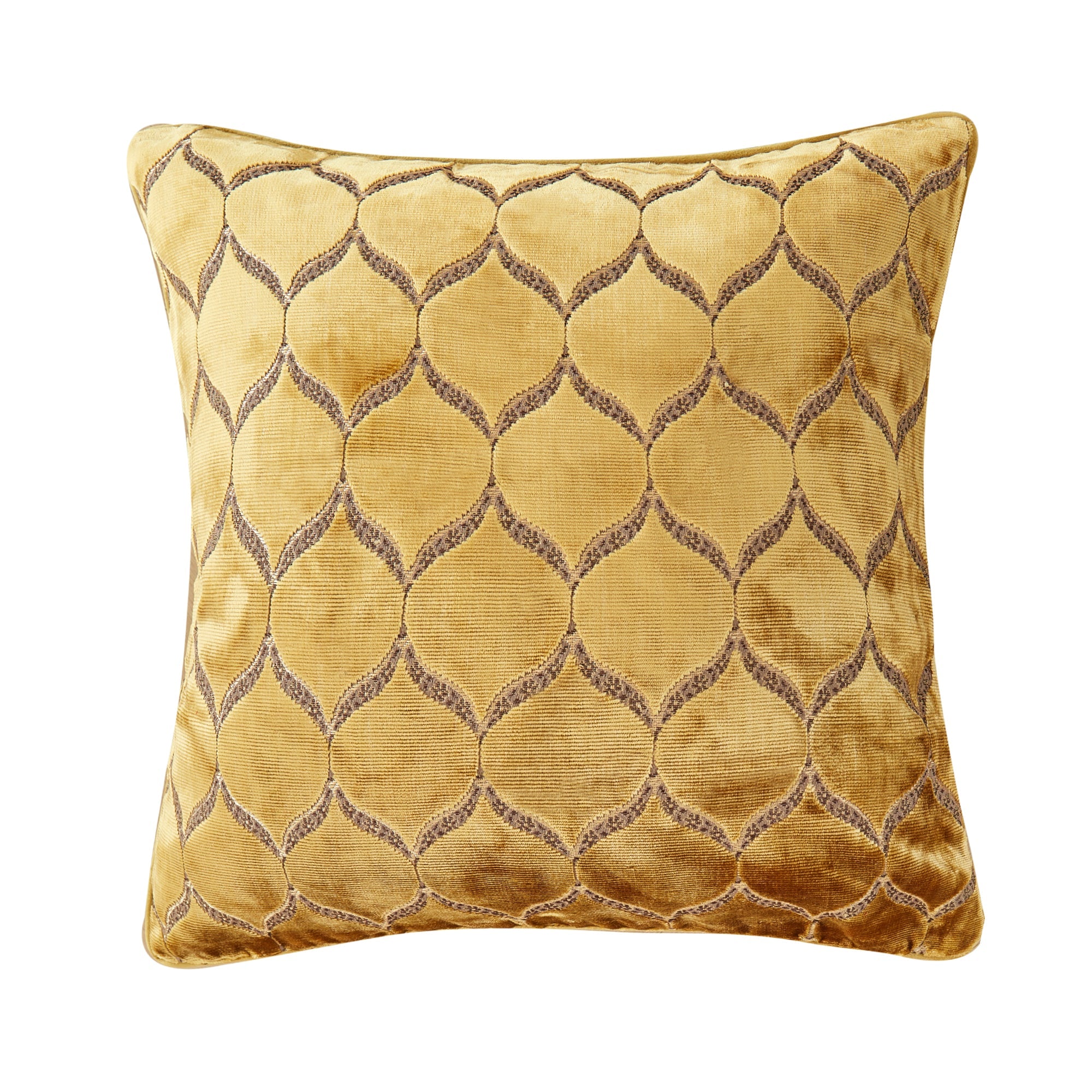 Yellow Geometric Pattern Pillow