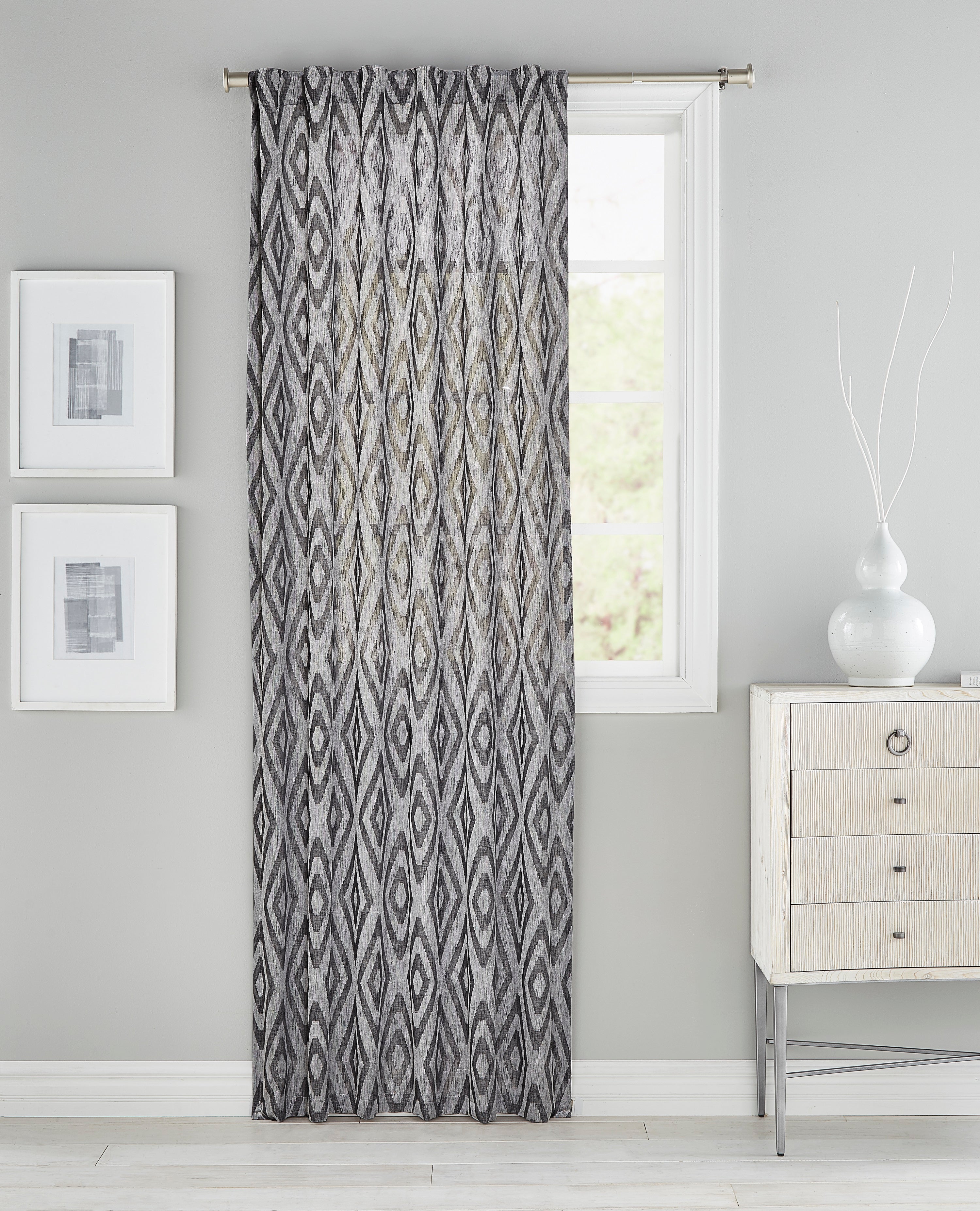 Ellery Grey Geometric Panel