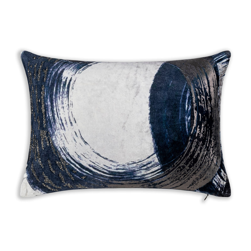 Fay Blue Digital Print Lumbar Pillow
