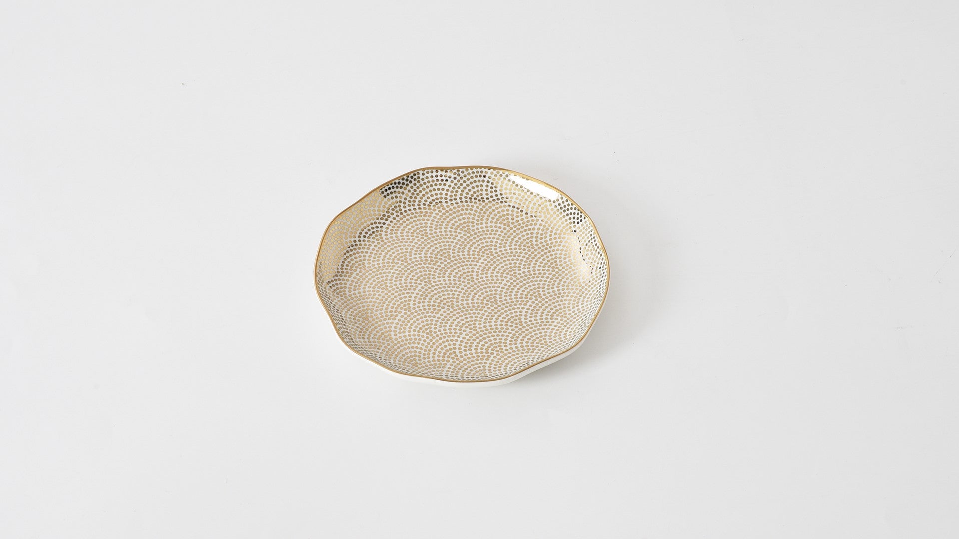 Sensu Gold Round Appetizer/Dessert Plate