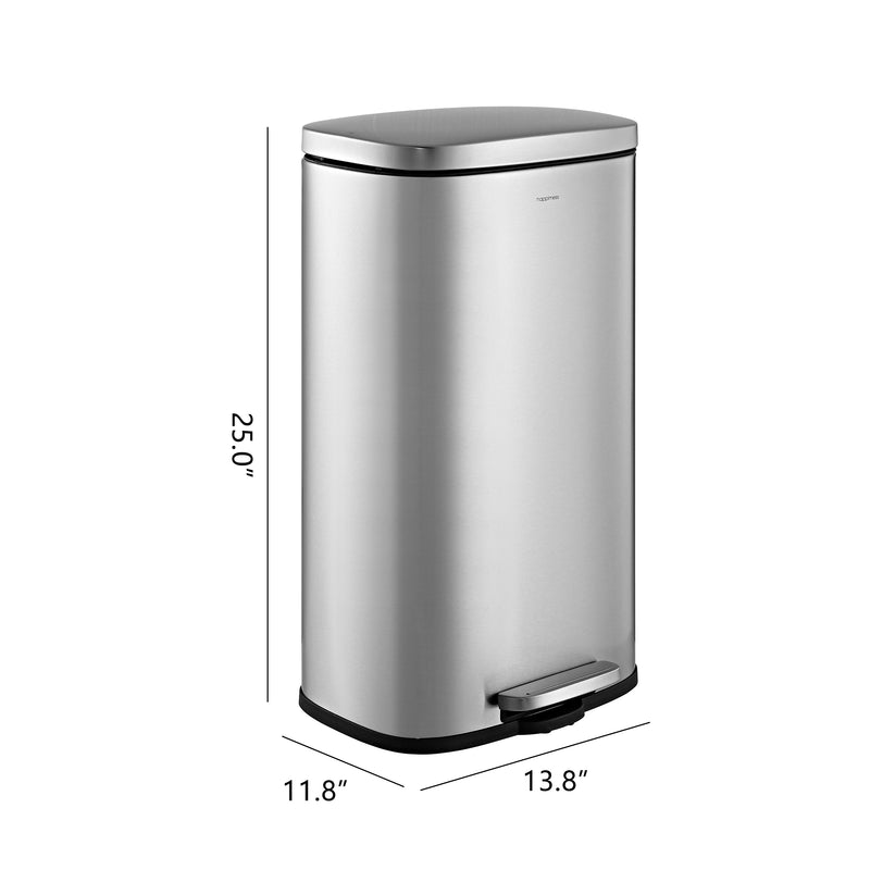 30 Liter/8 Gallon Step-Open Trash Can