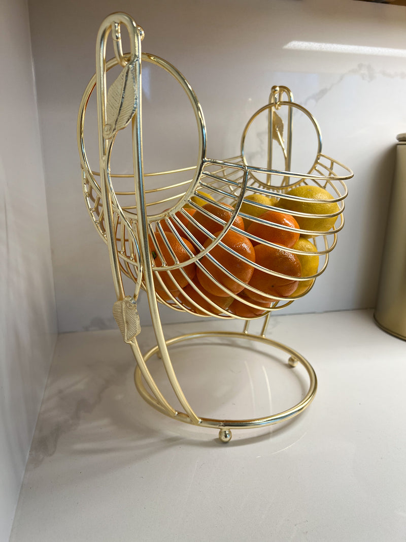 Gold Wire Fruit & Vegetable Basket