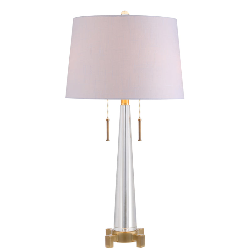Tall 29.5" Crystal LED Table Lamp