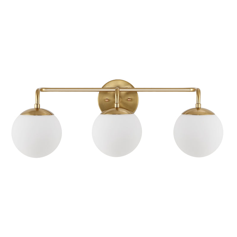 Lou Parisian Globe Metal/Frosted Glass Modern Contemporary LED Vanity Light