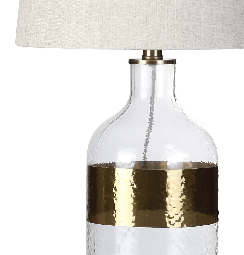 Gold Band 25.5" Glass Table Lamp