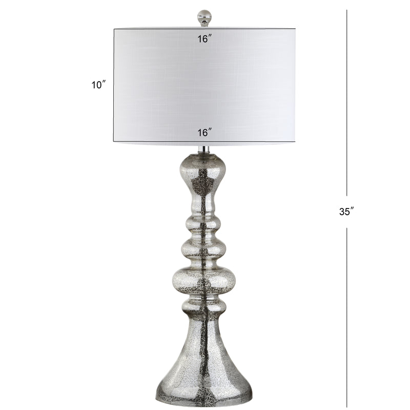 Mara 35" Curved Glass LED Table Lamp