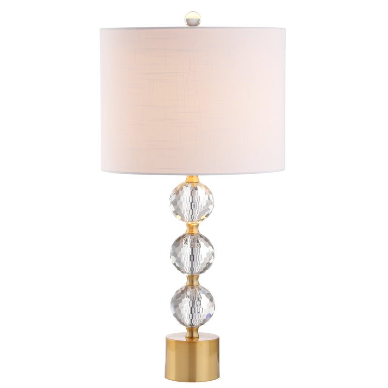 Crystal with Gold LED Table Lamp