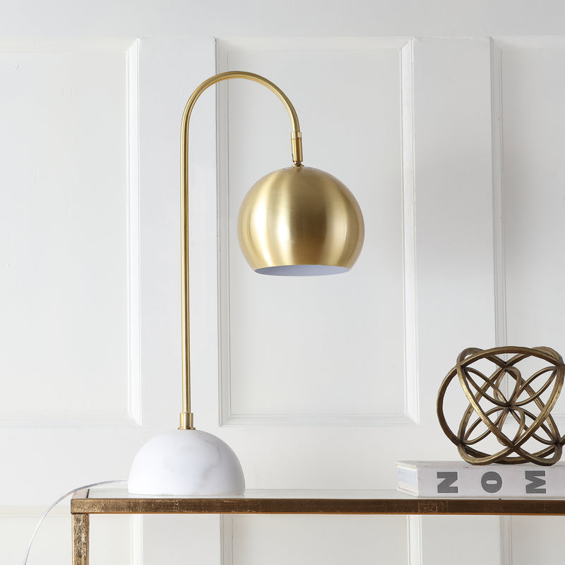 Elara 23.5" Metal/Marble Table Lamp
