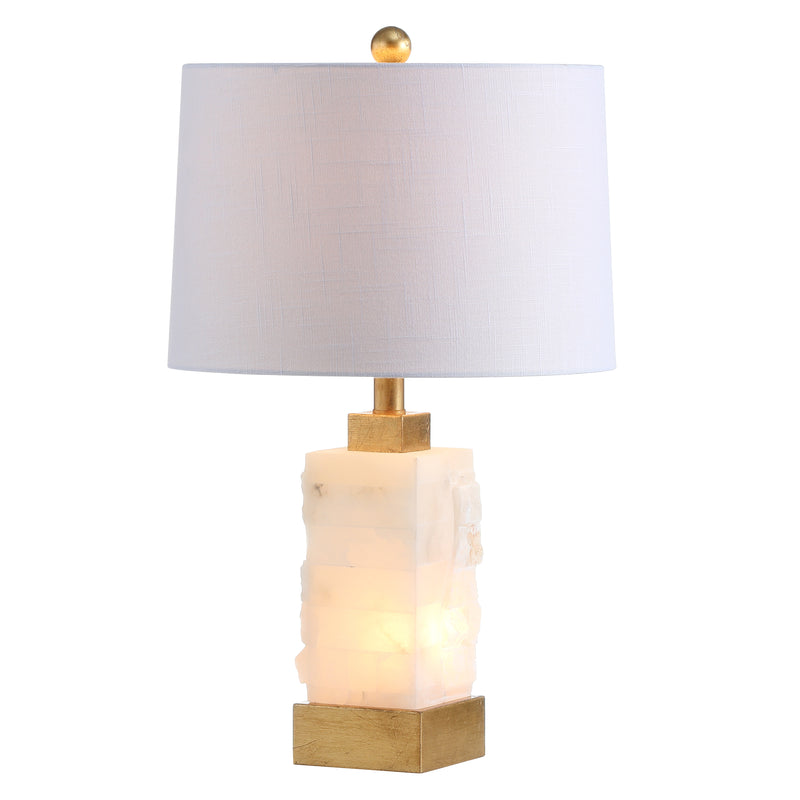 Lana 23" Alabaster/Metal LED Table Lamp