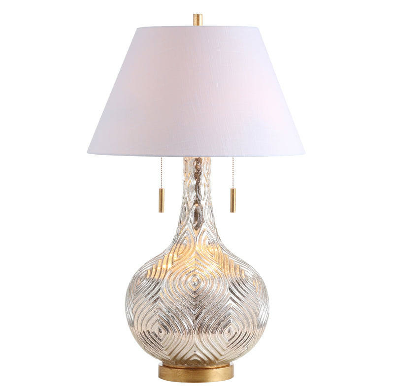 30.75" Gourd Glass Table Lamp