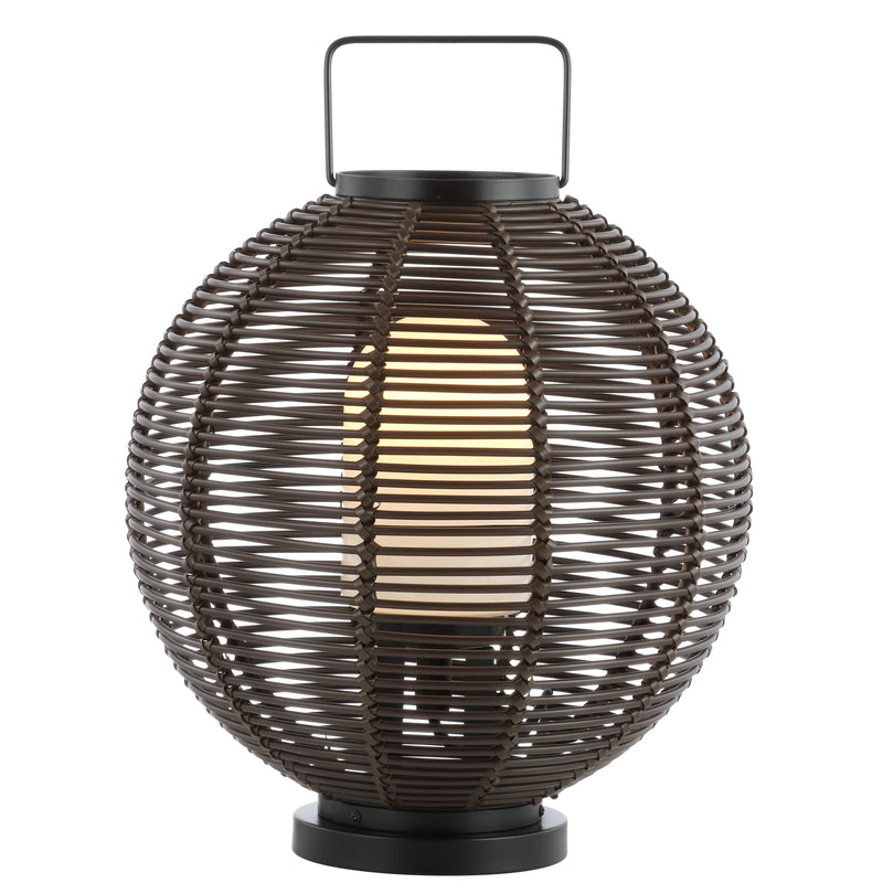 Outdoor Woven Globe LED Lantern