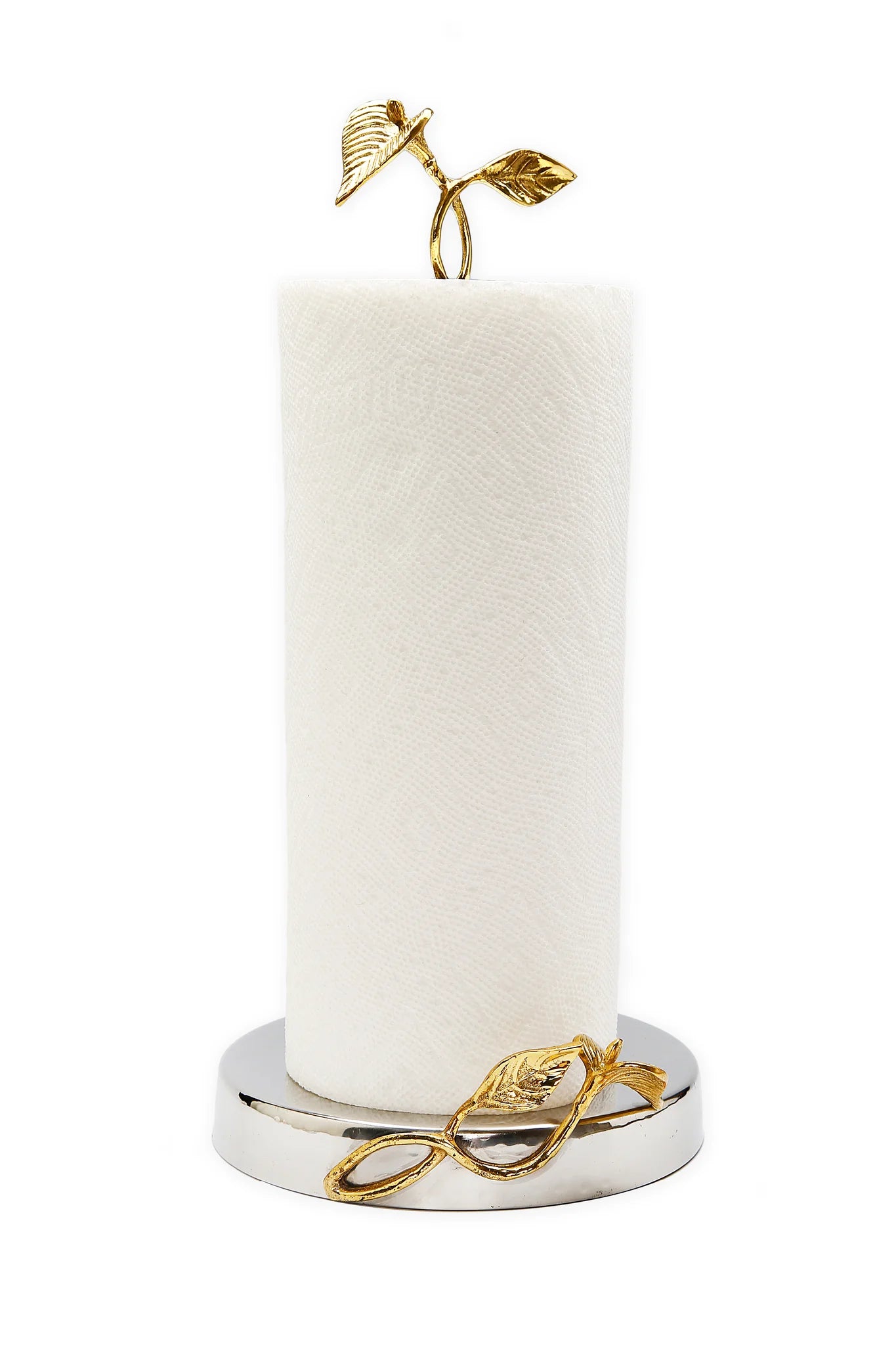 Gold Leaf Detailed Paper Towel Holder (2 Sizes)