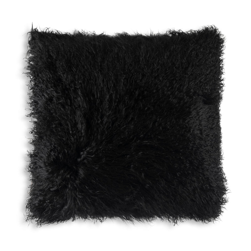 Luna Black Fur Pillow