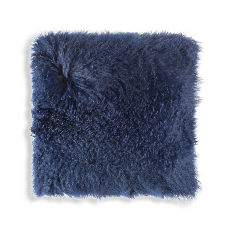 Luna Navy Fur Pillow