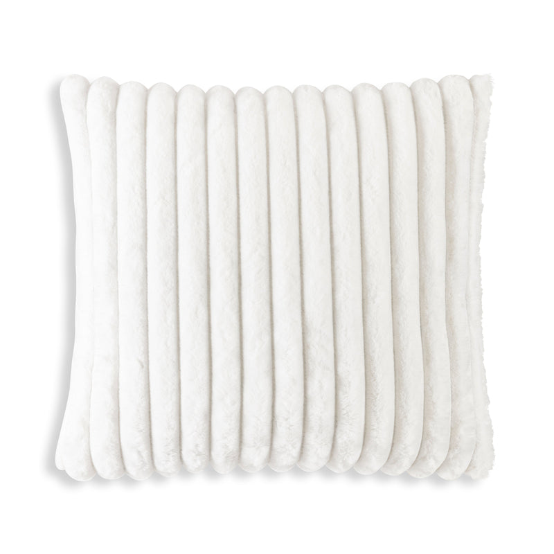 Lux White Fur Pillow